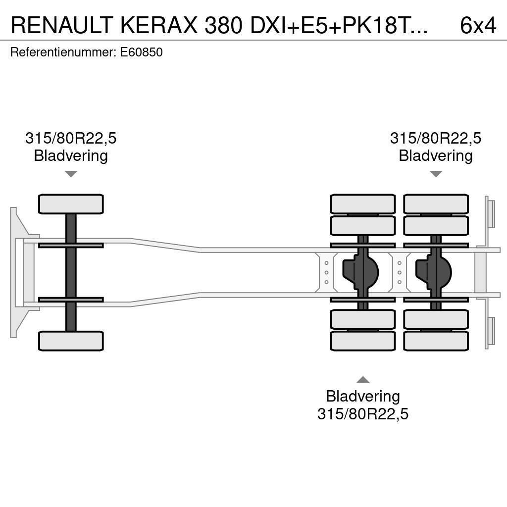 Renault KERAX 380 DXI+E5+PK18TM/3EXT Tovornjaki s kesonom/platojem