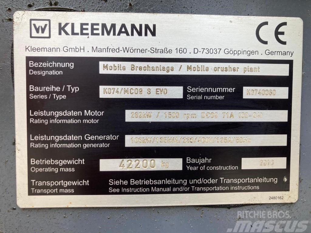Kleemann Mco 9 s Mobilni drobilniki