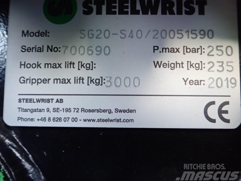 Steelwrist Sortiergreifer SG20 passend zu Volvo ECR35 Grabeži