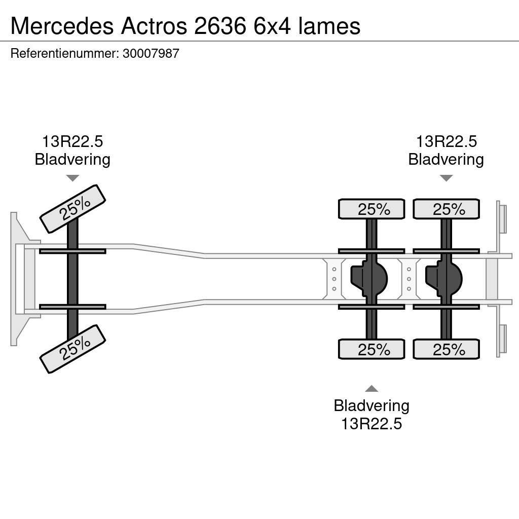 Mercedes-Benz Actros 2636 6x4 lames Tovornjaki s kesonom/platojem