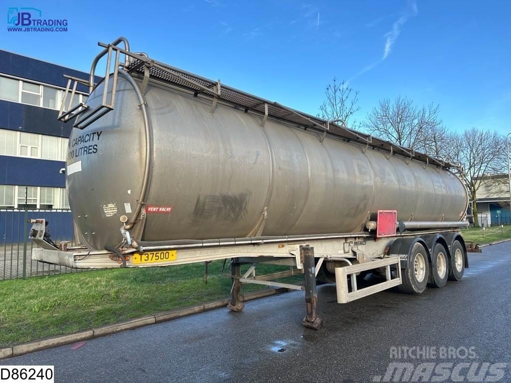 Menci Chemie 37100 liter RVS chemie tank, 1 Compartment Polprikolice cisterne