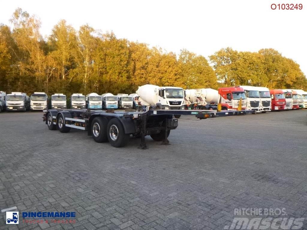 D-tec 4-axle container combi trailer (2 + 2 axles) Kontejnerske polprikolice