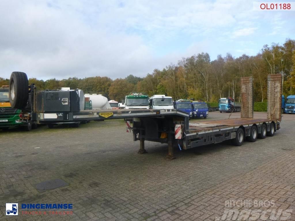 Broshuis 4-axle semi-lowbed trailer 71t + ramps + extendabl Nizko noseče polprikolice