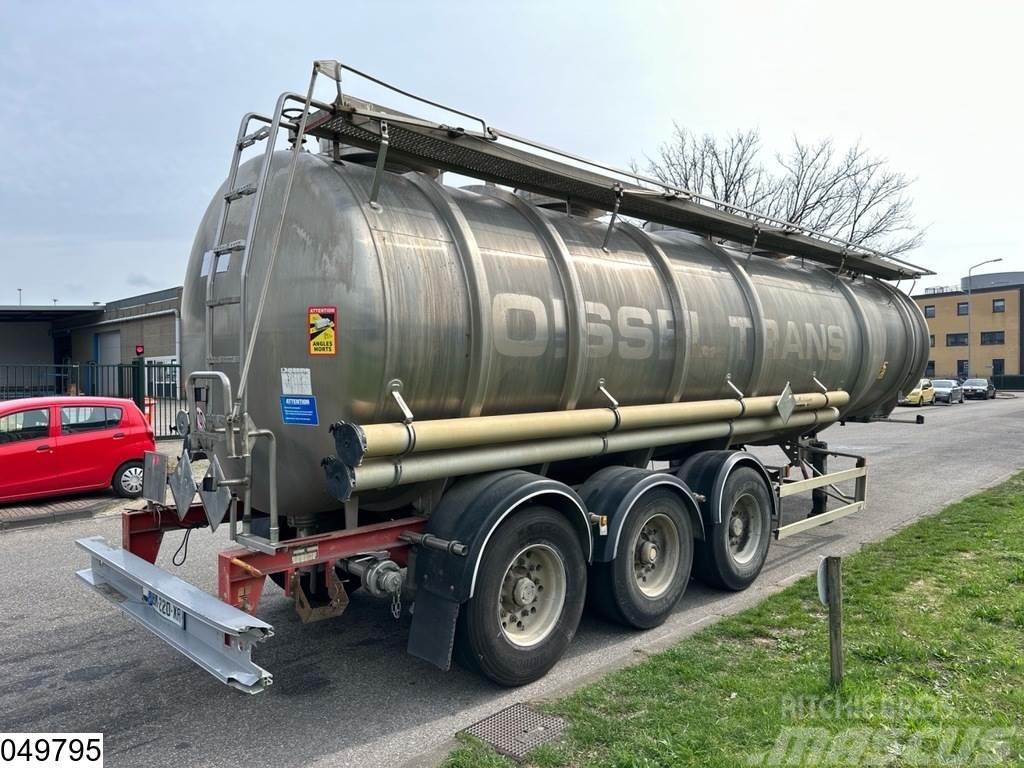 Magyar Chemie 37500 Liter RVS Tank, 1 Compartment Polprikolice cisterne