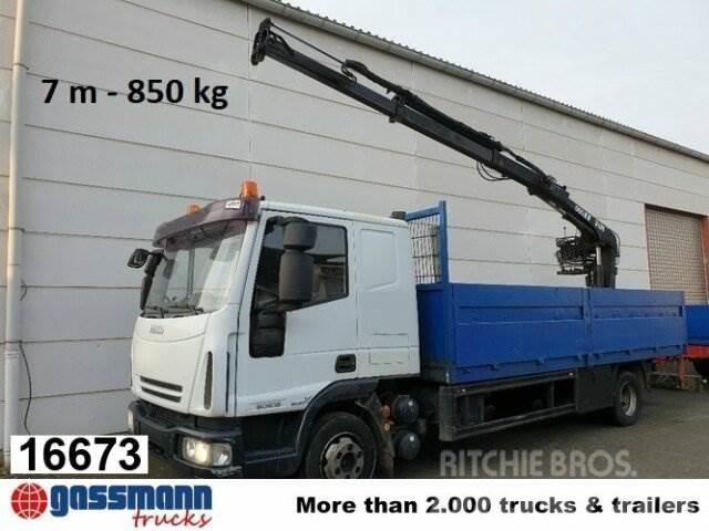Iveco Euro Cargo ML 80 E 18, Hiab Kran 060-2 Tovornjaki s kesonom/platojem
