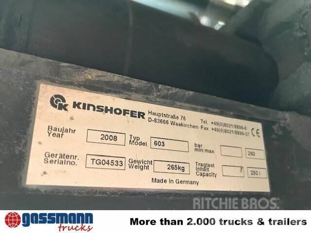 Kinshofer KM 603-250c Grabgreifer, 8x VORHANDEN Tovornjaki z žerjavom