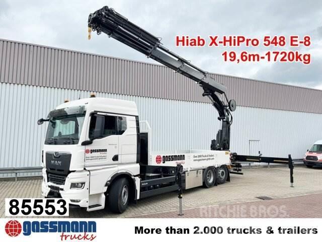 MAN TGX 26.510 6x2-4 LL, Heckkran Hiab X-HiPro 548 Tovornjaki s kesonom/platojem