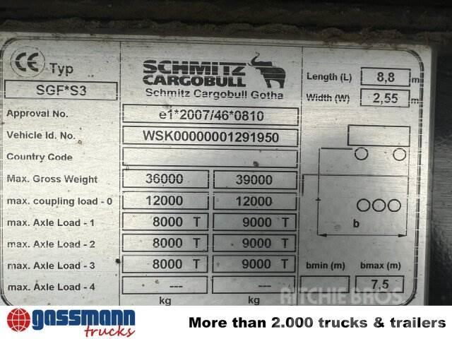 Schmitz SKI 24 SL 7.2, Stahlmulde ca. 25m³, Liftachse Polprikolice prekucniki - kiper