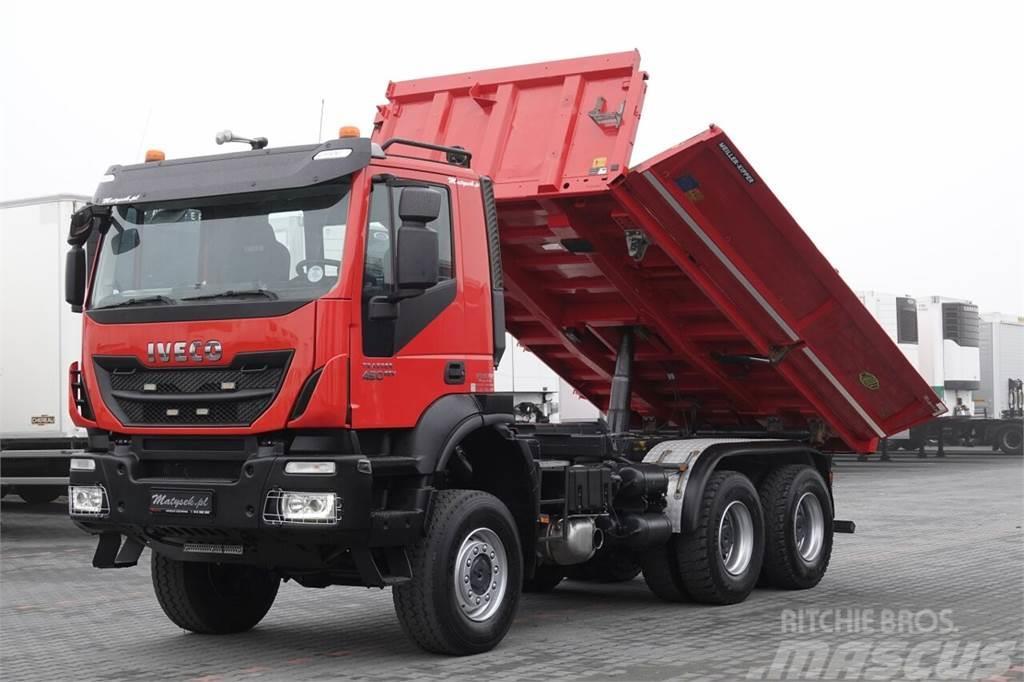Iveco TRAKKER 450 / 6x6 / WYWROTKA / BORDMATIC / MEILLER Kiper tovornjaki