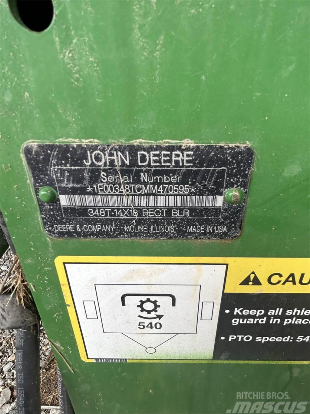 John Deere 348 Balirke (kvadratne bale)
