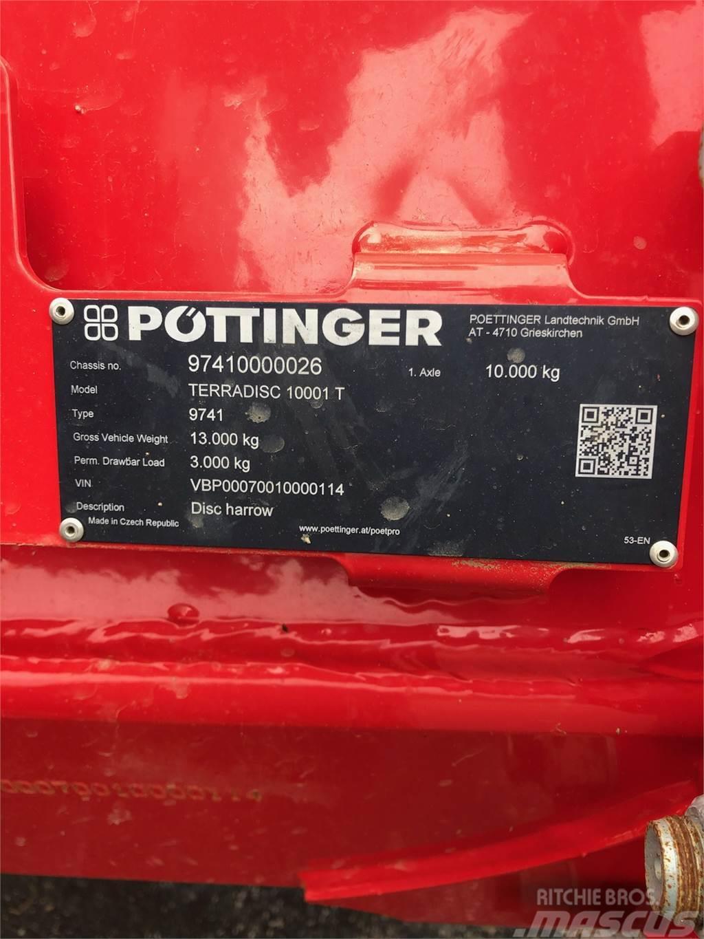 Pöttinger TERRADISC 10001T 32.5 Ostali priključki in naprave za pripravo tal