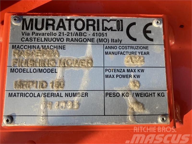 Muratori MRP1150 monteret med eurobeslag Priključne in vlečne kosilnice