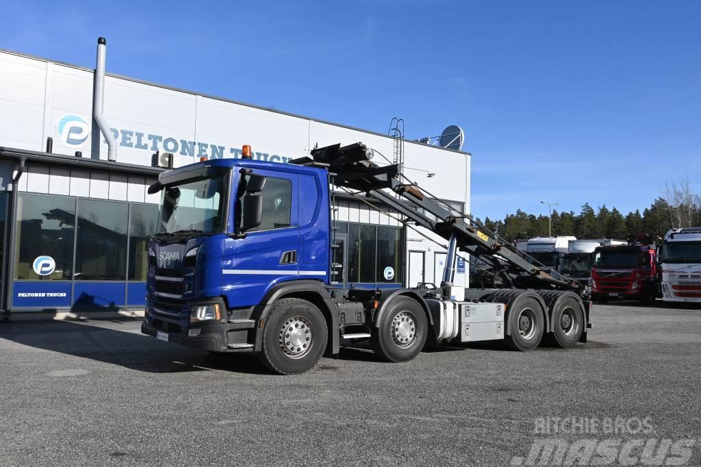 Scania G500 8x4 Euro6 Vaijeri Razstavljivi tovornjaki z žičnimi dvigali