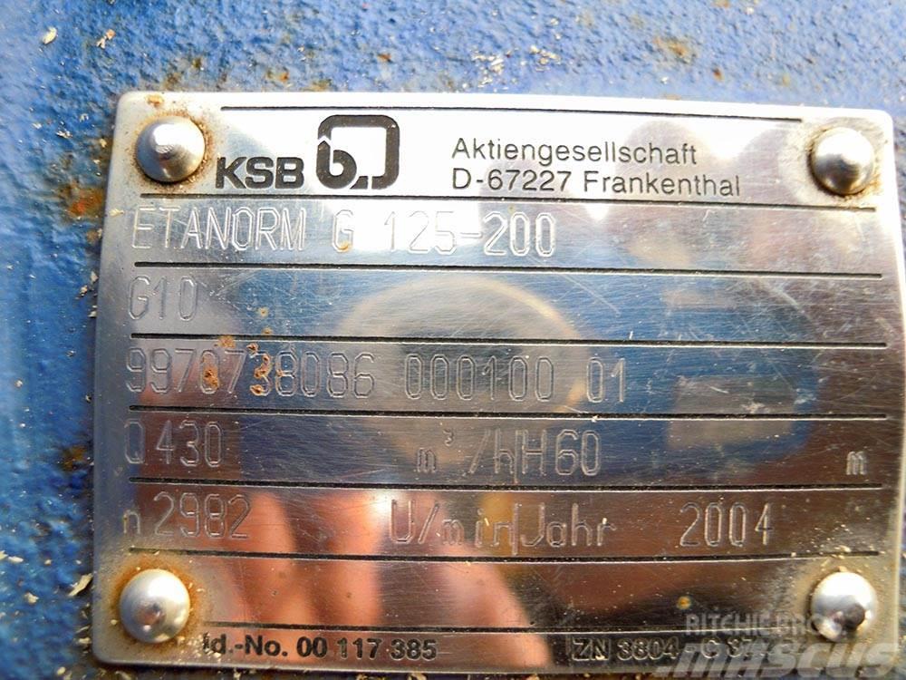 KSB ETANORM G 125-200 Vodne črpalke