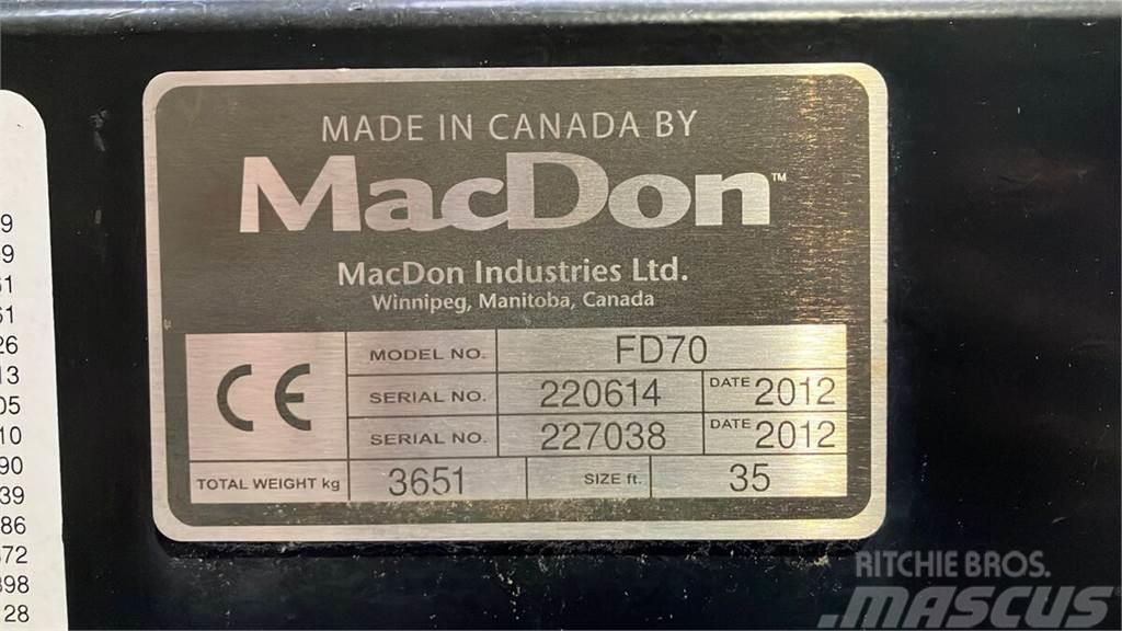 MacDon FD70 Dodatna oprema za kombajne