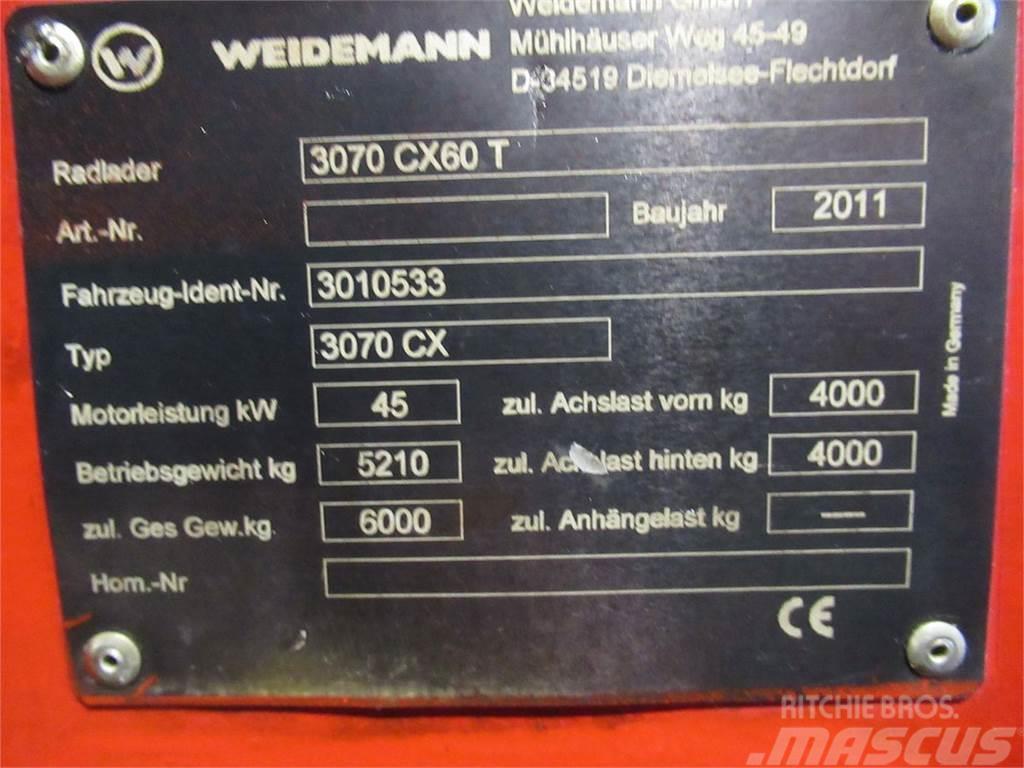 Weidemann 3070 CX60 Čelni nakladalci in kopači