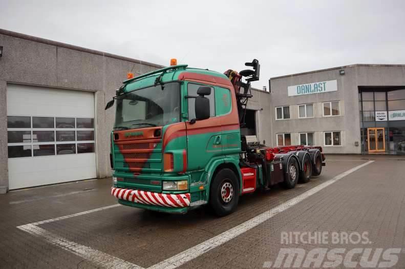 Scania R 164G Razstavljivi tovornjaki z žičnimi dvigali