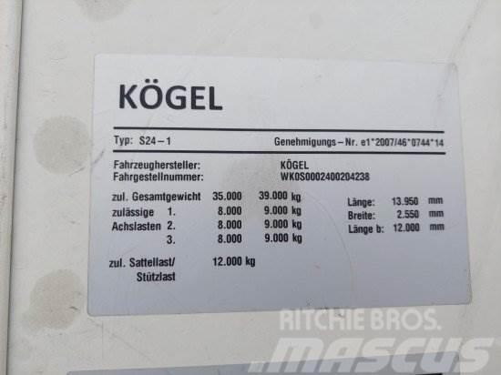 KöGEL S24 TAUTLINER, ALUFELGEN, SAF-ACHSEN, Polprikolice s ponjavo