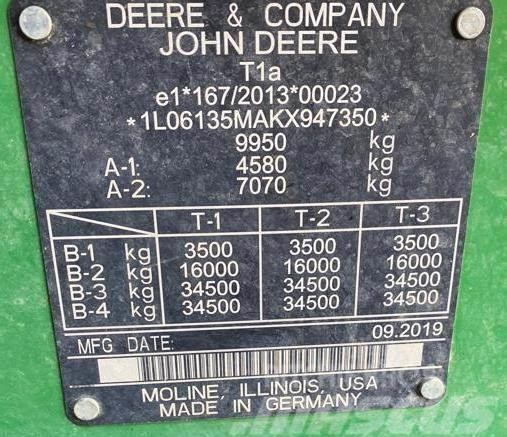 John Deere 6135M Traktorji
