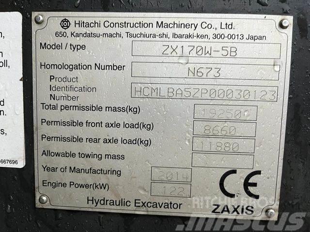 Hitachi ZX 170 W-5B Bagri na kolesih