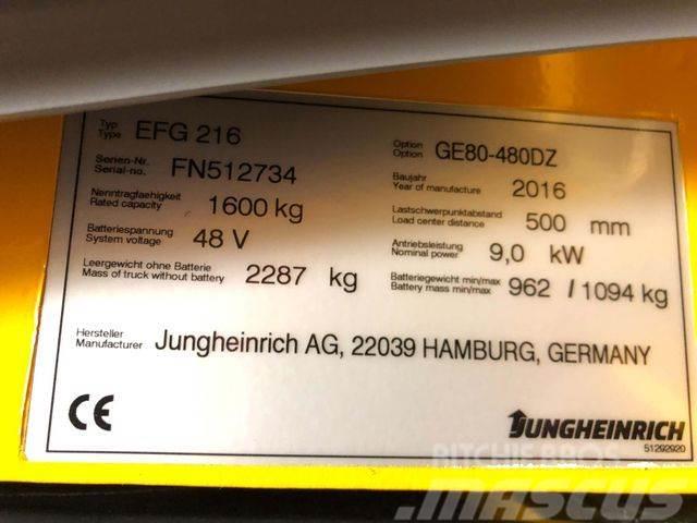 Jungheinrich EFG216 - 4.8 M HUBHÖHE -BATTERIE 91% -TRIPLEX Viličarji - drugo
