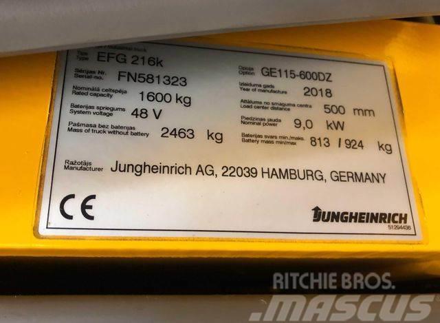 Jungheinrich EFG216k - 6 M HUBHÖHE -BATTERIE 86% -NEUWERTIG Viličarji - drugo
