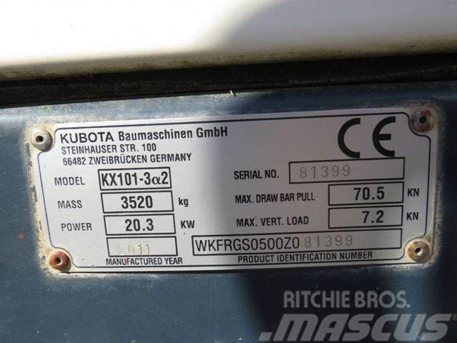 Kubota Minibagger KX 101-3 Minibagger Mini bagri <7t