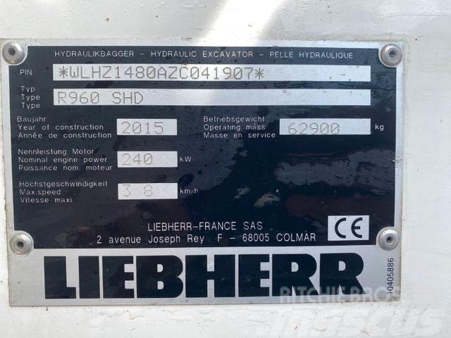 Liebherr R960 SHD ** BJ. 2015* 10.000H/Klima/ZSA/TOP Zust Bagri goseničarji