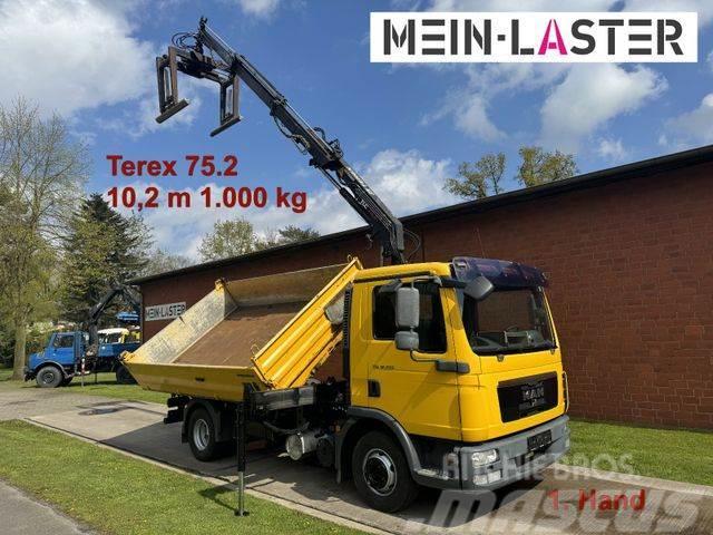 MAN TGL 8.220 3 S-Kipper Terex 75.2 10,2 m- 1.000 kg Kiper tovornjaki