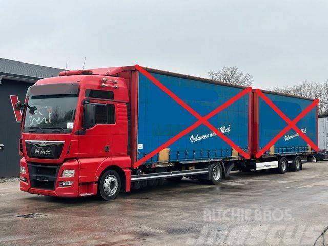 MAN TGX 18.400 4x2 Euro6 BDF+Krone OHNE BRÜCKEN Tovornjaki s ponjavo