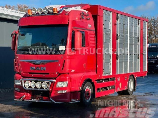 MAN TGX 18.580 Euro 6 3.Stock FINKL Hubdach,Tränke Tovornjaki za prevoz živine