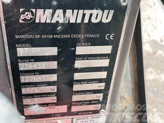 Manitou MTL731 frontloader 4x4 VIN 433 Kolesni nakladalci