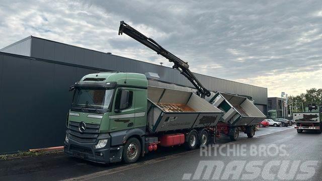 Mercedes-Benz 2545 6x2 Euro6 2-Seiten-Kipper ATLAS 145 KRAN Kiper tovornjaki
