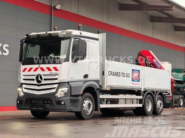 Mercedes-Benz Actros 2545 6x2 Lift-Lenk + HMF2320 Ladekran Tovornjaki s kesonom/platojem