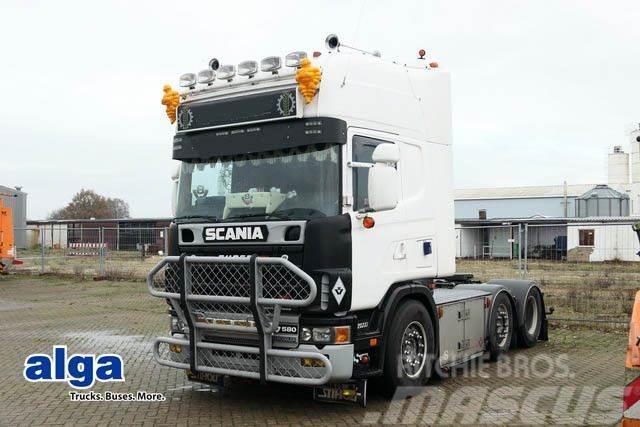 Scania R 164 6x2, V8, Hydraulik, ADR, Klima,Lampenbügel Vlačilci