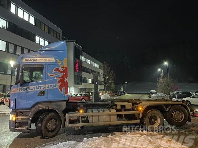Scania R 500 V8 LB 6X2 MNA ABROLLER GELENKTEACHSE Kotalni prekucni tovornjaki