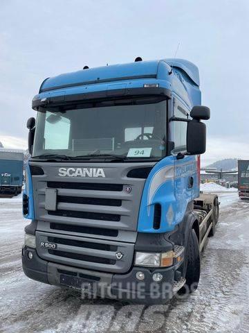 Scania R 500 V8 LB 6X2 MNA ABROLLER GELENKTEACHSE Kotalni prekucni tovornjaki