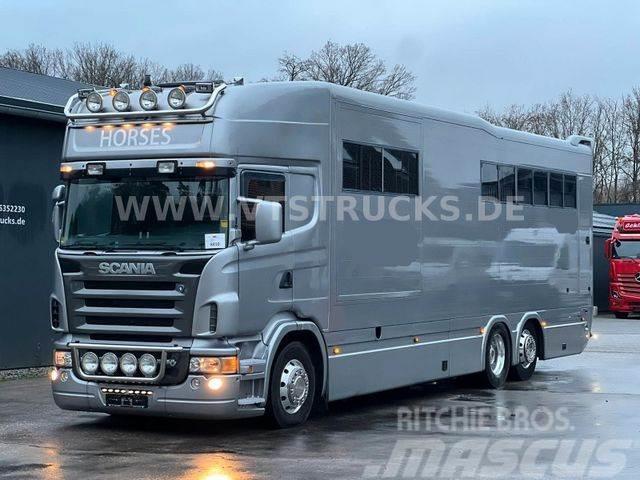 Scania R500 V8 Pferdetransporter Pop Out Roelofsen Auf. Tovornjaki za prevoz živine