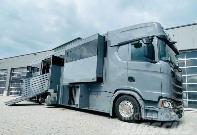 Scania S 450 Doppel Pop-out Pop-Up Pferdetransporter Tovornjaki za prevoz živine