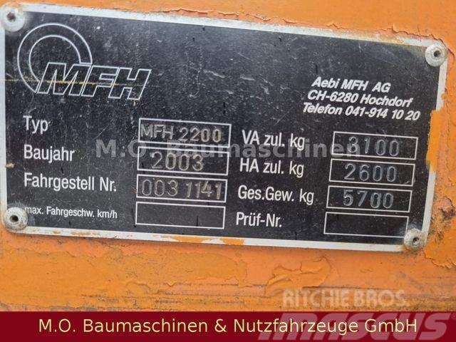 Schmidt AEBI Bougie MFH 2200 / Kehrmaschine / Pometalni stroji