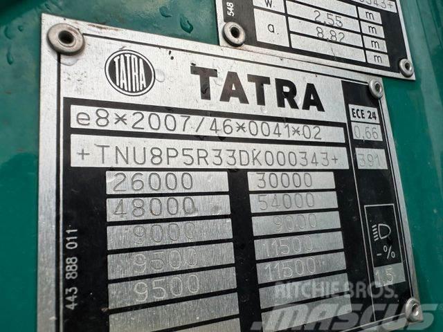 Tatra woodtransporter 6x6, crane + R.CH trailer vin343 Tovornjaki za hlode