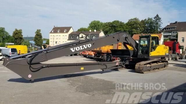 Volvo Ec 250 DNL mit Neu Long REach Arm 16 m Bagri goseničarji