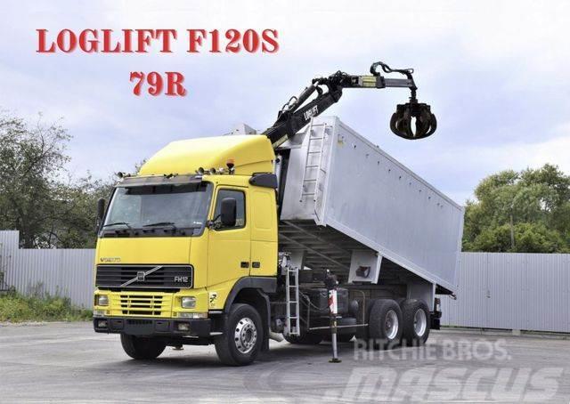 Volvo FH 12 460 Abrollkipper * LOGLIFT F120S 79R * TOP Kotalni prekucni tovornjaki