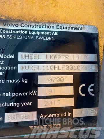 Volvo L110H *BJ. 2015 *15949 H/Klima/*TOP* Kolesni nakladalci