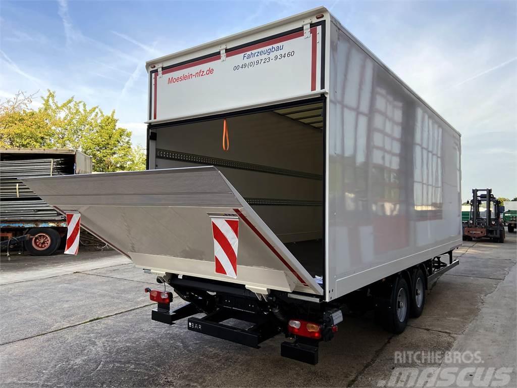 Möslein TK0105D-L Weiß Tandem Koffer, Ladebordwand 1,5 t  Prikolice zabojniki