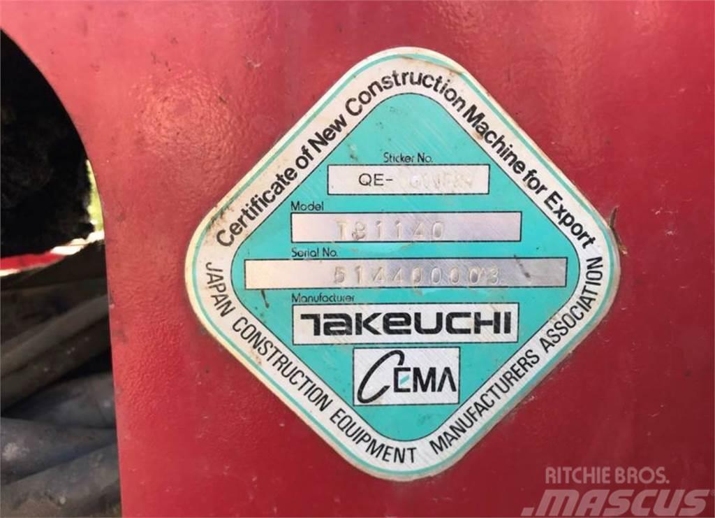 Takeuchi TB1140 Mini bagri <7t