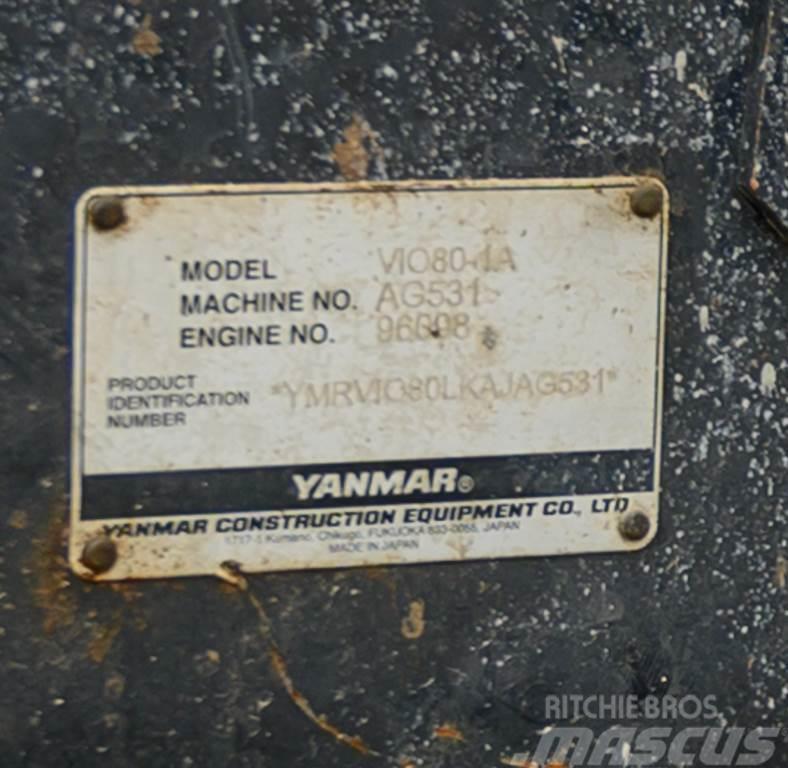 Yanmar VIO80 Mini bagri <7t