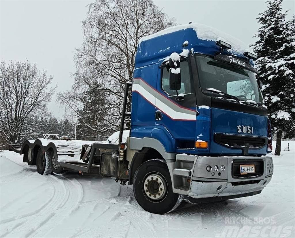 Sisu E11M 8x2 metsäkoneritilä Tovornjaki za prevoz gozdnih strojev