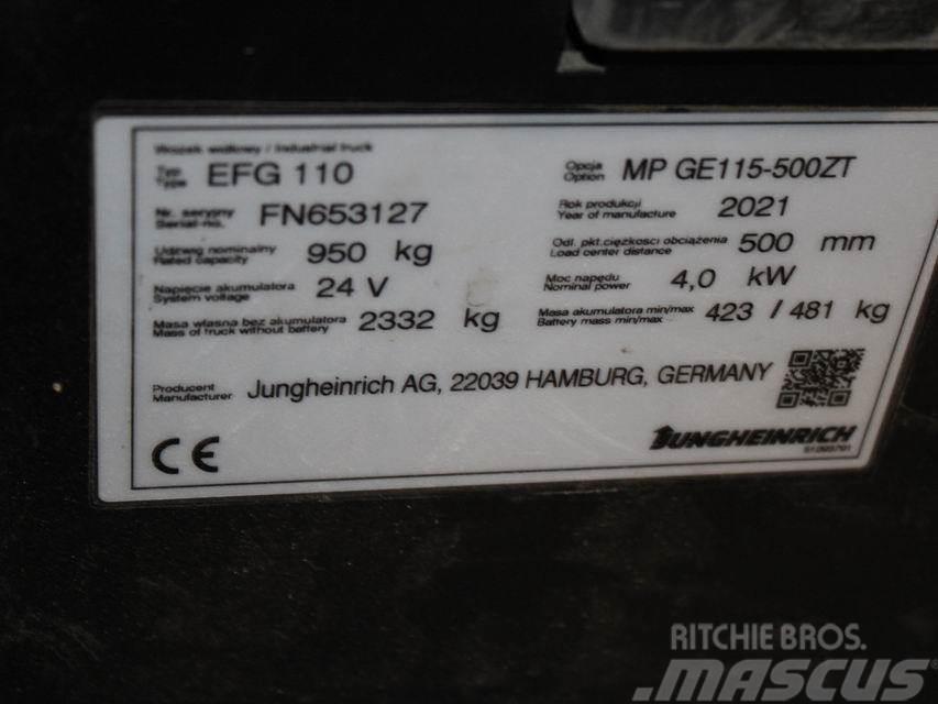 Jungheinrich EFG 110 MP GE115-500ZT Električni viličarji