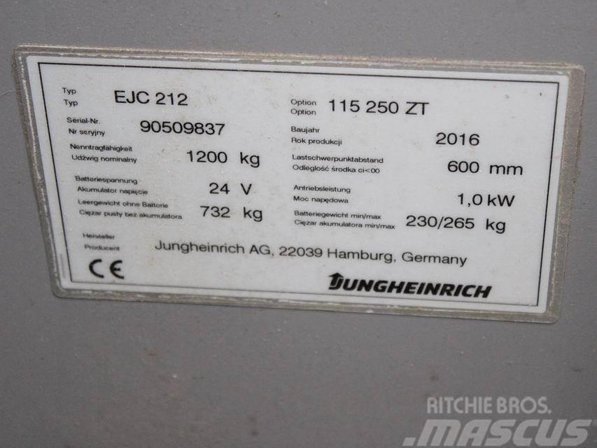 Jungheinrich EJC 212 115-57 250ZT Ročni električni viličar